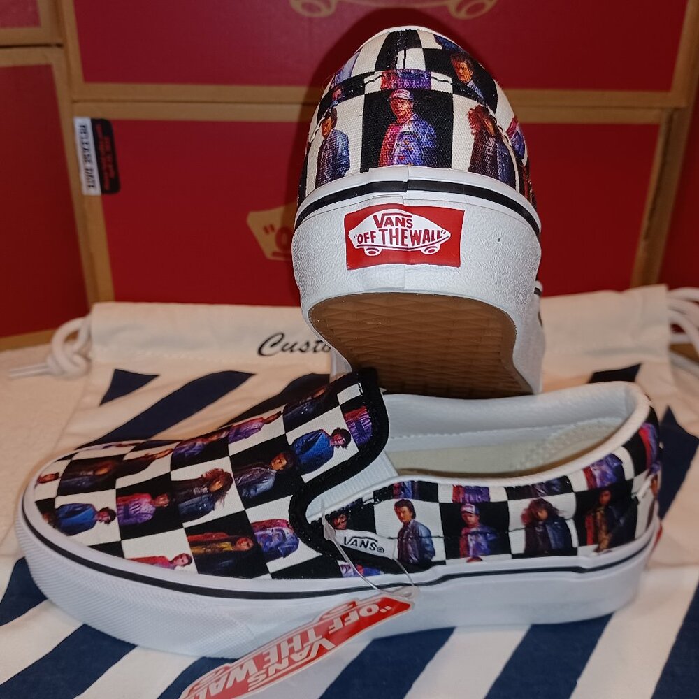 -Vans X Stranger Things Men's 3.5/Womens 5 Customs Character Checkerboard…